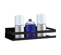 Mensola a muro per bottiglie di pulizia - Porta bombolette spray 20x10x5,8 cm, robusto supporto a parete per scaffale da officina, scaffale per stoccaggio vernice per cottura ad alta temperatura per l