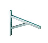 Fischer, Mensola saldata a sbalzo in profilo di montaggio a C ALKS 32/20-370 (2 Pezzi) per installazione di tubazioni idrauliche, canaline elettriche o canali d'aria