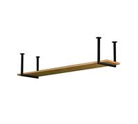 Mensola A Soffitto Scaffale da soffitto per staffe in Ferro battuto in Legno massello, portabottiglie pensile e Ripiani sospesi, per Bar/ristoranti/cucine, 10 Misure (Size : 1-Layer 60x30x40cm)