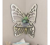 Mensola angolare a farfalla Mensole sospese in legno per la casa, il