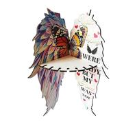 Mensola angolare con a farfalla - Organizzatore da parete decorativo, griglia galleggiante moderna | Stand espositivo per scaffale con angeli a forma di farfalla, supporto per presentazioni