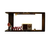 Mensola angolare da parete con luce, in legno, con illuminazione a LED, per famiglia, amici, studenti, uomini, donne, casa, ufficio, studio