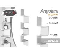 MENSOLA ANGOLARE DA PARETE IN LEGNO COLORE BIANCO 1919123 CM DOU-805646