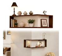Mensola Angolare Da Parete, Mensole Angolari Da Parete Per L'arredamento Della Camera Da Letto, Mensole Espositive Moderne Per Piante E Libri, Salvaspazio(L-shape B 45 x 45 x 20 cm,1 Pack)