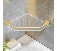Mensola angolare impermeabile per doccia, organizer salvaspazio da parete per bagno e cucina, soluzione versatile per un facile accesso e una vita senza ingombri