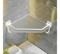 Mensola angolare impermeabile per doccia, organizer salvaspazio da parete per bagno e cucina, soluzione versatile per un facile accesso e una vita senza ingombri