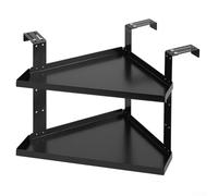 Mensola angolare in metallo per ufficio, regolabile, organizer da scrivania a più livelli, portatile, supporto per piante, mensola ad angolo salvaspazio per (B)