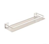 Mensola angolare multi bagno con doppia ventosa, perfetta per riporre spazzole, rasoi e spugne da bagno e cucina senza forare (bianco)