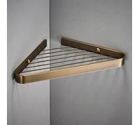 Mensola angolare per doccia in ottone, a 2 ripiani, per shampoo, gel doccia, asciugamani, scolapiatti e portaspezie da cucina