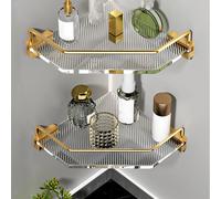 Mensola angolare per doccia, mensola angolare, cestello portaoggetti per