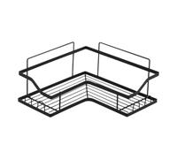 Mensola angolare per doccia, organizer da bagno, cestino portaoggetti da parete, in acciaio al carbonio antiruggine, design , supporto per articoli da toeletta per doccia, 22 x 8,86 x 8,9 x