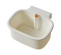 Mensola angolare per lavello con un solo pulsante, con scarico rapido e funzione autopulente per catturare gli sprechi alimentari e prevenire gli intasamenti di scarico nel lavello della cucina