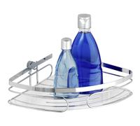 Wenko Portaoggetti angolare Premium acciaio inossidabile, Acciaio inossidabile, 26.5 x 6.5 x 19 cm, Lucido