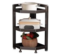 Mensola angolare regolabile per doccia, 3 ripiani, multifunzione, autoportante, per cucina e camera da letto, salvaspazio, Etagere (58 cm)
