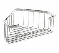 CESTELLO DOCCIA A FILO PER HOTEL RIPIANO MENSOLA ANGOLARE INOX PORTA SHAMPOO