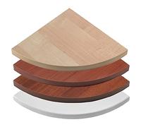 MENSOLA ANGOLO SQUADRATA NOCE CM. 35X35X1, 8 5 PZ