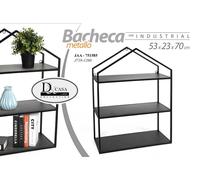 MENSOLA BACHECA DA PARETE SOSPESA LIBRERIA SCAFFALE CASA 3 RIPIANI 705323 cm
