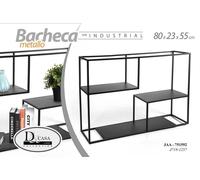 MENSOLA BACHECA DA PARETE SOSPESA LIBRERIA SCAFFALE PENSILE 3 RIPIANI 558023cm