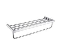 Mensola bagno a coste Idrostile 628x121 mm cromo Cromo