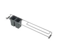 Metaltex Origin LUXY - Mensola per doccia da appendere, con protezione in silicone, colore: Argento