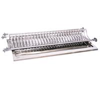 34695 Q.TA' 1 MENSOLA SCOLAPIATTI ACCIAIO INOX C/VASCH 76 CM