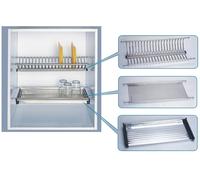 Mensola Colapiatti Acciaio INOX con Vasch 86 cm Italia 1 Coppia