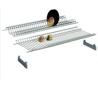 Mensola colapiatti in acciaio cromato 86cm