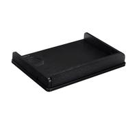 Mensola Comodino Letto in Legno di Bambù 38x26x11cm - Mini Comò Pensile Nero