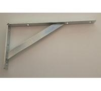 Mensola con Saetta in Acciaio Zinco Cromato misura 20 cm Spessore 3 mm 2pz