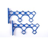 Mensola Conservazione Stendino Ghisa Staffe 7 X 1.4m IN Legno Listelli da Parete