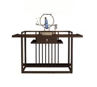 Mensola da altare Buddha in stile cinese in legno massello di olmo tavolo da ingresso luce armadio per ingresso di lusso tavolo da ingresso design semplice per santuario domestico (colore: ottone