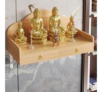 Mensola da altare buddista, da parete, con cassetto per statue, ideale per la decorazione della casa e forniture buddiste