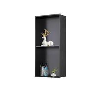 Mensola da bagno a parete in acciaio inox, doppia per doccia, per articoli da toeletta e sapone, perfetta per gli elementi essenziali del bagno.