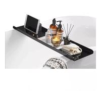 Mensola da bagno in acrilico trasparente, vassoio per vasca da bagno per bombe da bagno sopra la vasca, accessorio da bagno, perfetto per esperienza spa, design elegante