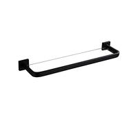 Mensola da bagno in vetro da parete con cornice dorata, ripiano in vetro temperato con supporto in acciaio inossidabile spazzolato, per l'organizzazione del bagno