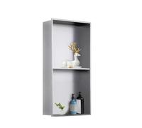Mensola da doccia a parete in acciaio inox, organizer per shampoo e sapone, antiruggine
