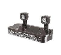 Mensola da doccia con, per doccia, portasapone rimovibile con fori di drenaggio, senza fori, per bagnoschiuma, shampoo, cucina, dormitorio, casa