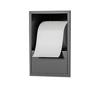 Mensola da doccia in acciaio inox per bagno, rimovibile per ambienti umidi, leggero, grigio, 17 x 23 x 12 cm, ideale per il miglioramento della casa e lo spazio WC da incasso.