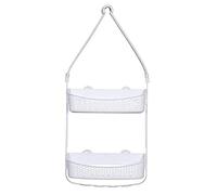 Mensola da doccia in plastica, bianca, grande