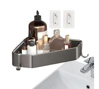 Mensola da doccia - senza forare mensola da bagno | Angolo doccia per vasca e appartamento, la geometria del telaio impermeabile previene l'affaticamento del materiale. Sviluppato per noi