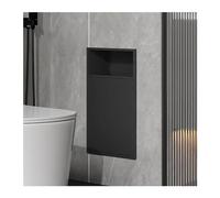 Mensola da incasso in acciaio inox, impermeabile, grigio, per cucina, bagno e camera da letto, 30 x 50 x 14 cm