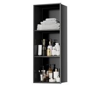 Mensola da incasso per doccia in acciaio inox 304, a tre livelli, design rettangolare, nessuna piastrella necessaria, resistente, organizer da parete per bagno