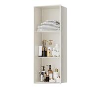 Mensola da incasso per doccia in acciaio inox 304, a tre ripiani, design rettangolare, nessuna piastrella necessaria, finitura bianca moderna, soluzione salvaspazio