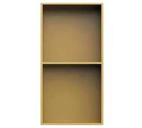 Mensola da incasso per doccia in acciaio inox di alta qualità, per riporre shampoo e articoli da toeletta, impermeabile, finitura dorata, 28 x 70 x 12,5 cm