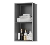 Mensola da incasso per doccia in acciaio inox opaco impermeabile - 28 x 12,4 x 69,8 cm, salvaspazio, per bagno, non richiede piastrelle, grigio nizer per uno spazio doccia efficiente