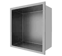 Mensola da incasso per doccia in acciaio inox, per bagno, impermeabile, 32 x 32 x 12,5 cm, accessorio elegante per il bagno