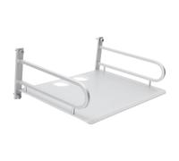 Mensola da Muro Parete in Alluminio Argento per Router e Proiettore | Supporto Fisso, Struttura Robusta ad Alta Durezza, Adatta a Bagno e Cucina
