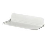 Mensola da Muro Pieghevole per Bagno, PP Bianco, Angoli Arrotondati | Scaffale per Bagno, Base Piatta, Montaggio a Parete, per Bagno e Lavanderia, Ordine per Spazzolini e Barattoli