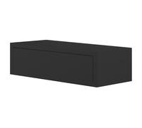 Mensola da Parete 1 Cassetto 45x13,4x20 cm in Fibra di Legno Lego Nero