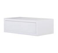 Mensola da Parete 1 Cassetto 45x13,4x23,7 cm in Fibra di Legno Lego Maxi Bianco